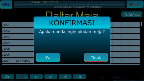 Screenshot permainan bola tangkas android Bonanza88 13